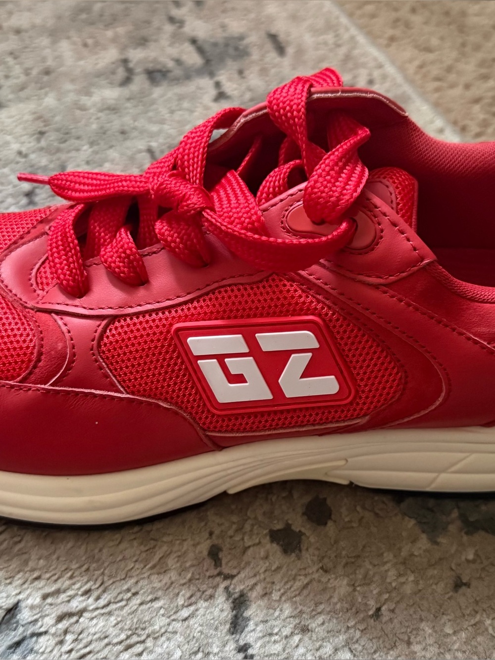 Red Men's Low-Top Sneaker — Lightweight Giuseppe Zanotti Everyday Trainer